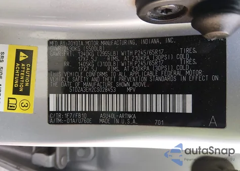 2012 Toyota Highlander from USA, damaged, VIN 5TDZA3EH2CS028453